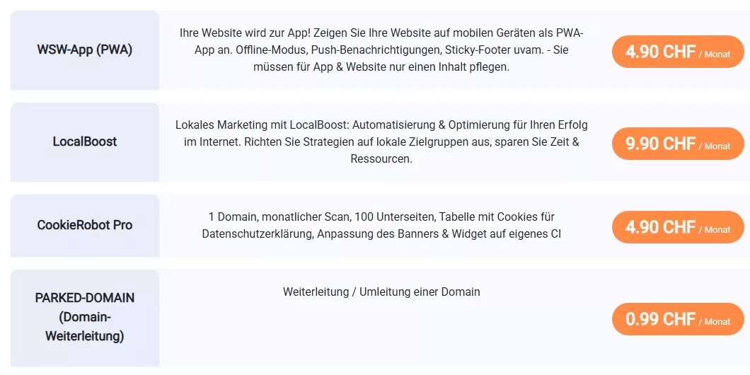 Weitere Software