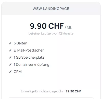 WSW LandingPage